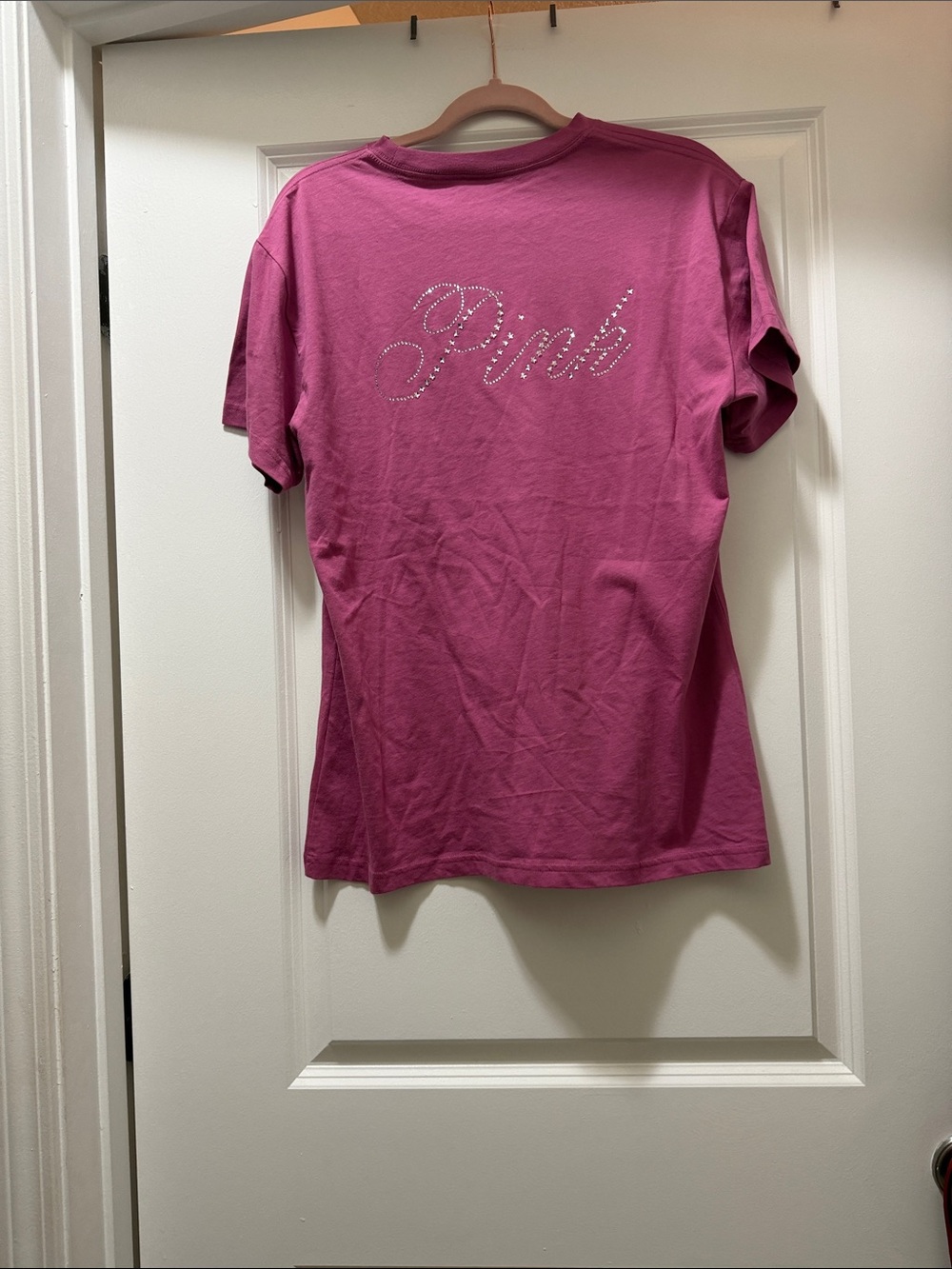 PINK Victoria's Secret Rhinestone Logo  Tee